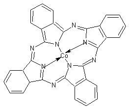 Spectrum of CO6736 Co, 673nm cobalt phthalocyanine phthalocyanines injection molding coating