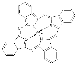 Spectrum of CO6736 VO, 673nm vanadyl phthalocyanine phthalocyanines injection molding coating